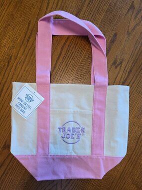 Pink Mini Trader Joe's tote bag